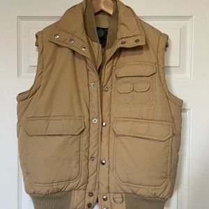 Vintage Warp Two Winter Wear Puffer Vest Men's Size M Full Zip